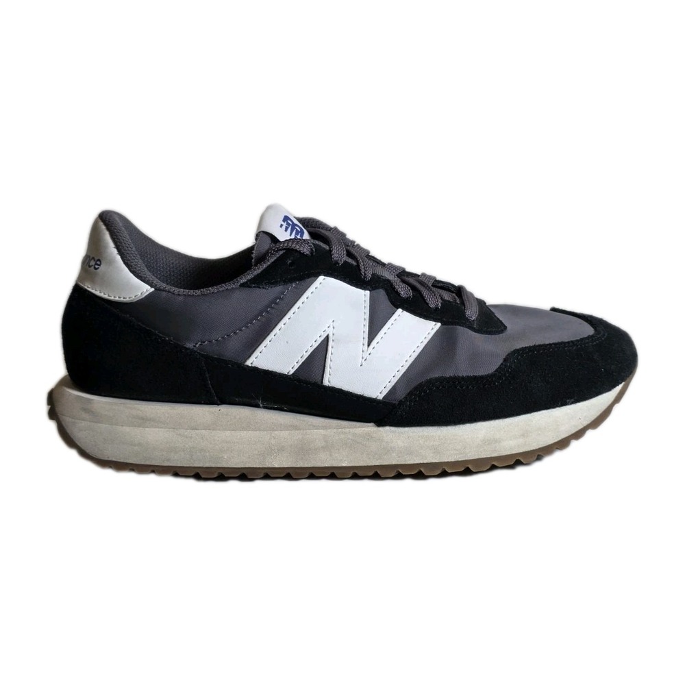 New Balance 237 Gray Black Gum Running Shoes Womens Size 7.5 WS237NB